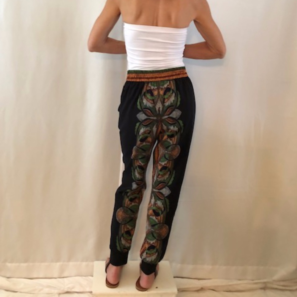 Silky printed jogger pant XS